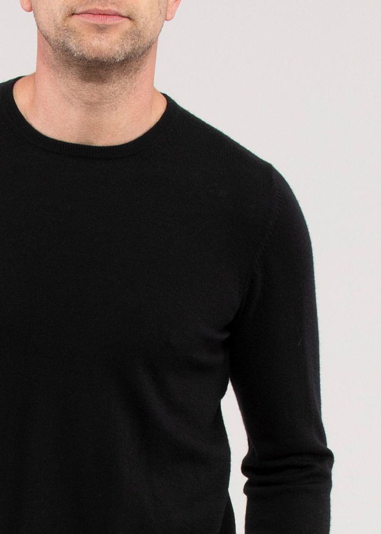 Alan Paine Pullover Kerswell Crew Neck Black-S