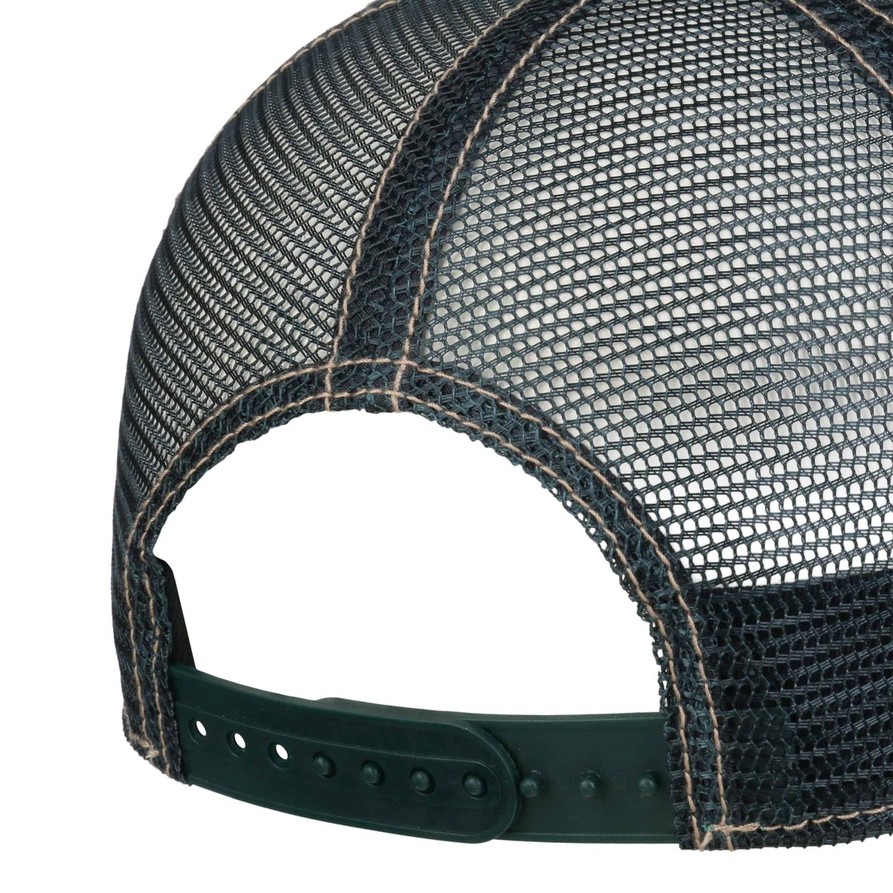 Stetson Western Cowboy Skull Trucker Cap (Petrol Blue)