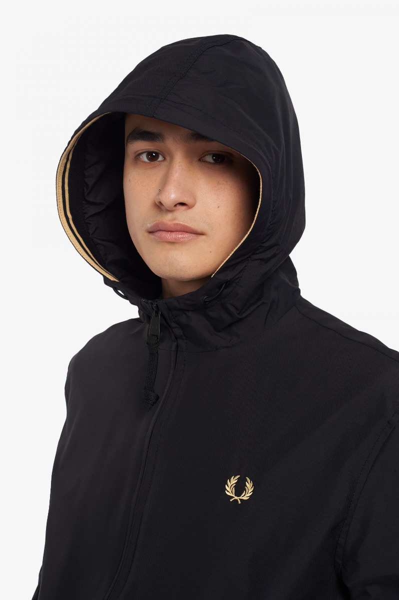 Fred Perry Hooded Brentham Jacke Black-XL