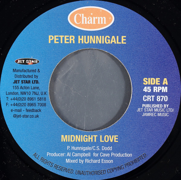 Peter Hunnigale - Midnight Love (7'')