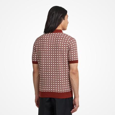 Fred Perry Floral Jacquard Shirt (Brandy)