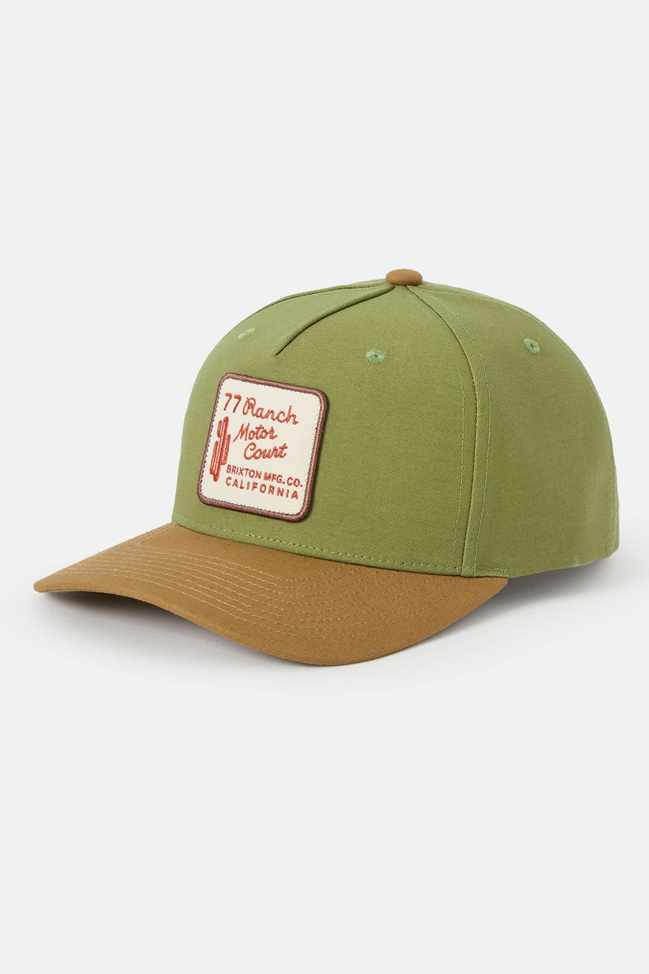 Brixton Ranch Moto Court Snapback (Sublime Green/Dusted Ochre)