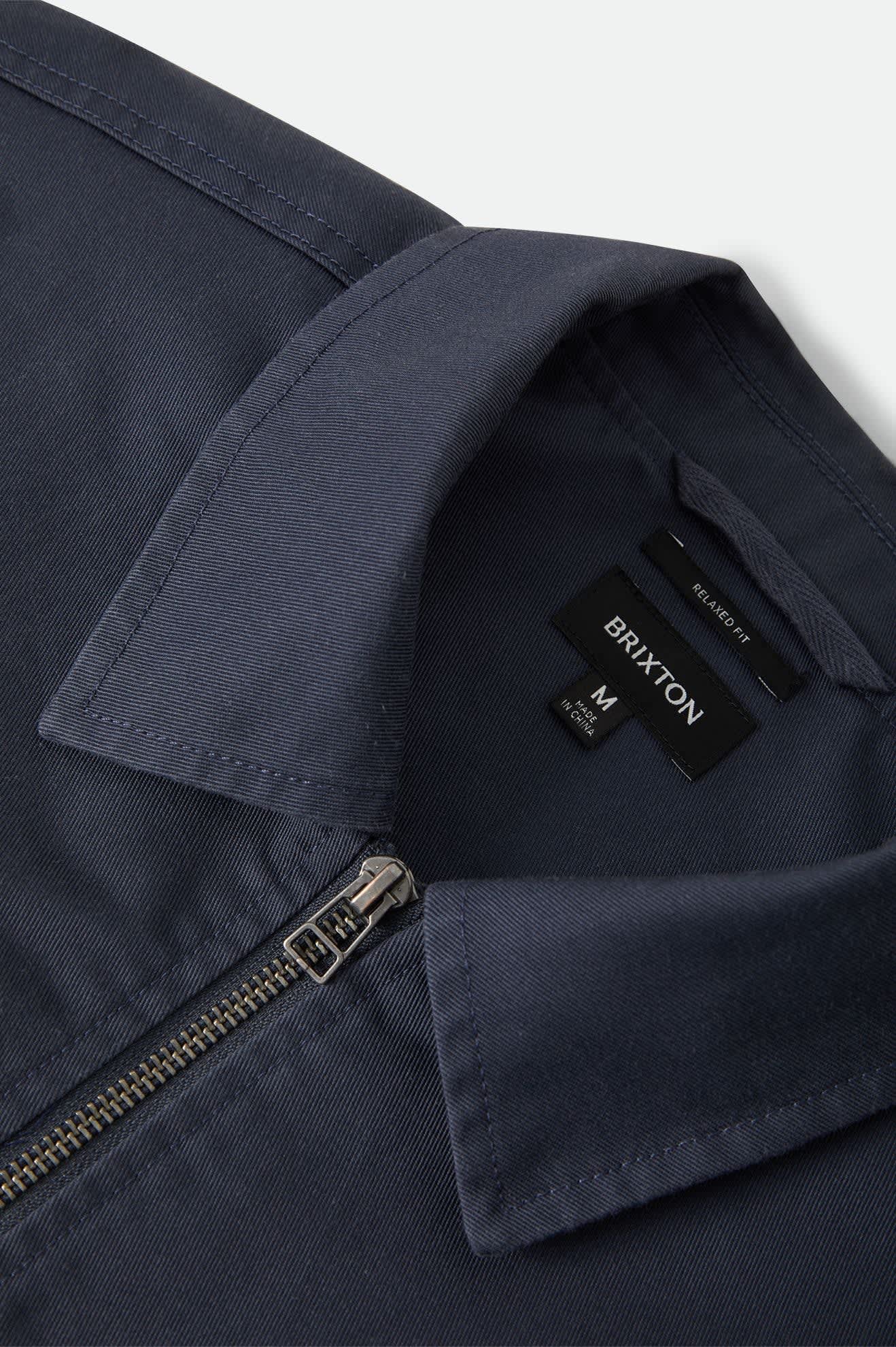 Brixton Trademark Lightweight Garage Jacket (Washed Navy)