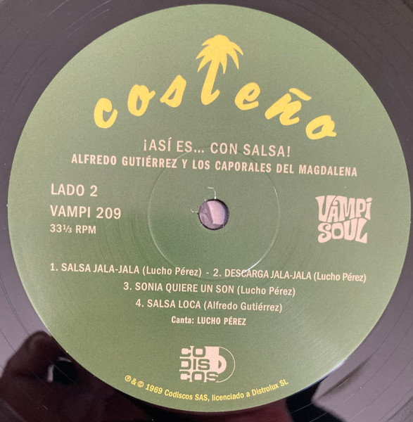 Alfredo Gutierrez, Los Caporales Del Magdalena – ¡Asi Es... Con Salsa! (LP)   