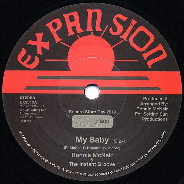 Ronnie McNeir & The Instant Groove - My Baby / Hold On (7")