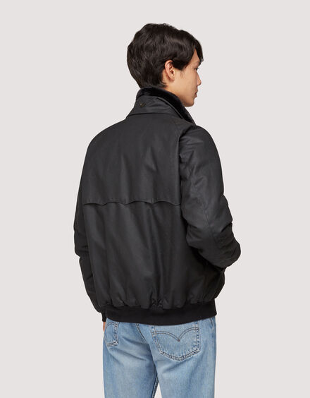 Baracuta G9 Harrington Waxed Black