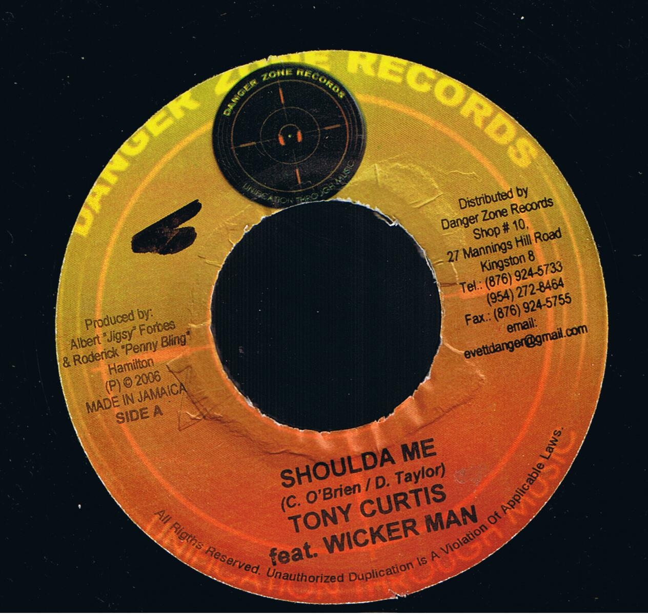 Tony Curtis feat. Wicker Man - Shoulda Me / Wayne Marshall - Talk Is Cheap (7") 