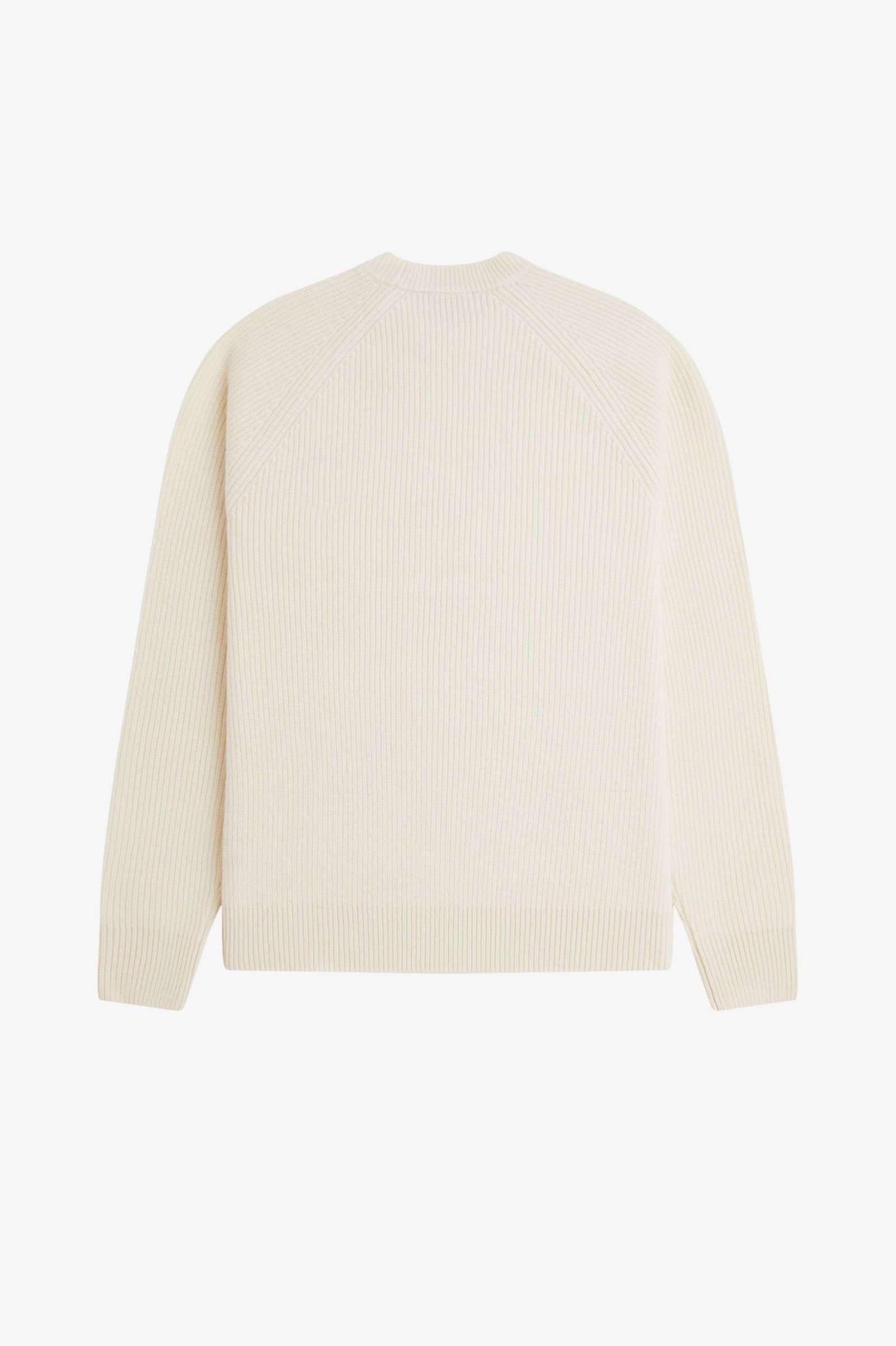 Fred Perry Lambswool Raglan Jumper (Ecru)