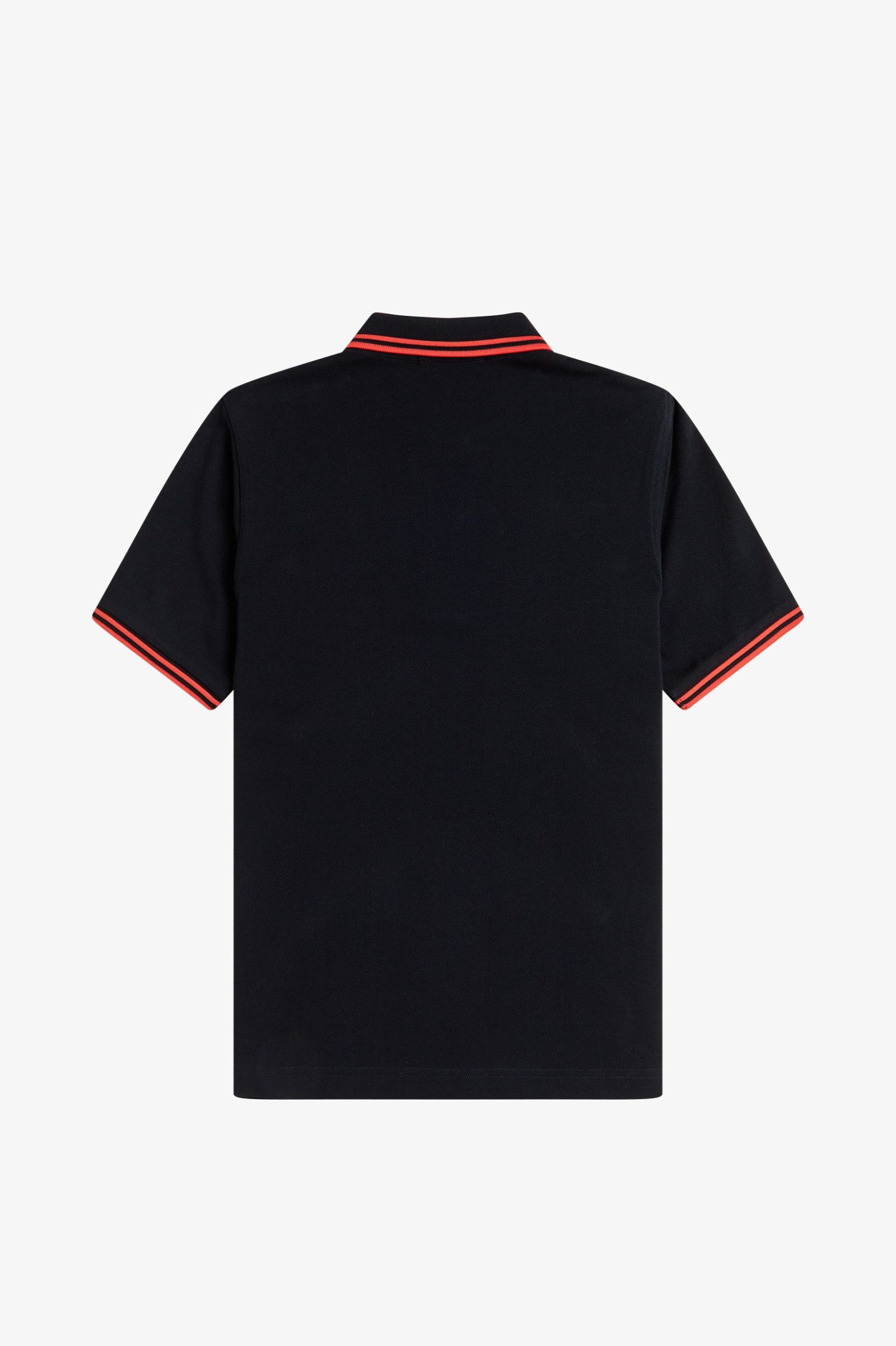 Fred Perry Polo Shirt (Black/Flamingo Tan)