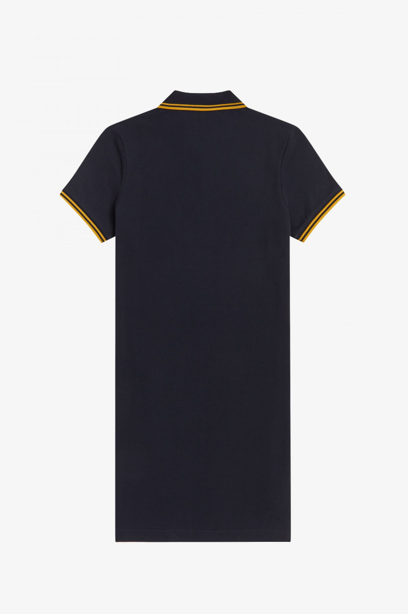 Fred Perry Twin Tipped Shirt Dress D3600 Navy-10