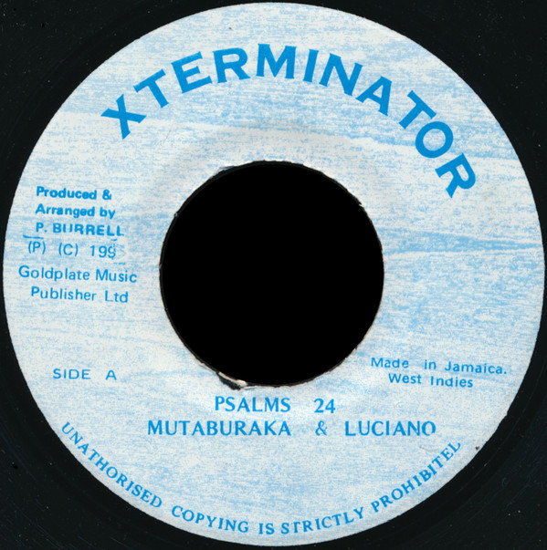 Mutabaruka & Luciano - Psalms 24 / Version (7")