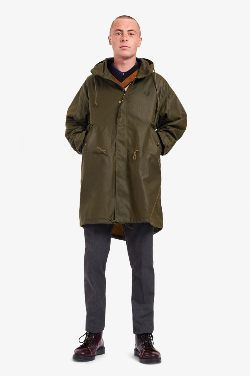 Fred Perry Parka Made in England Green J1826-M