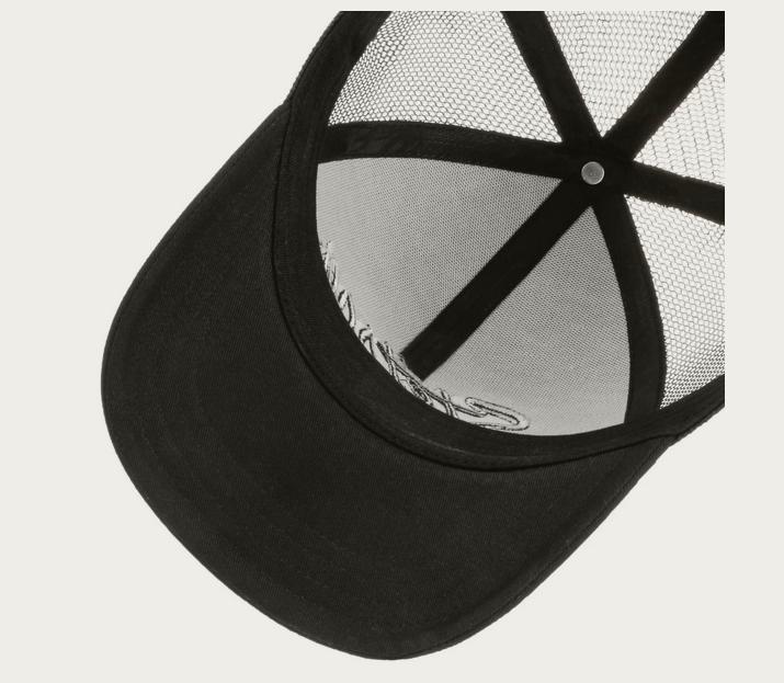 Stetson Monochrome Trucker Cap in Black