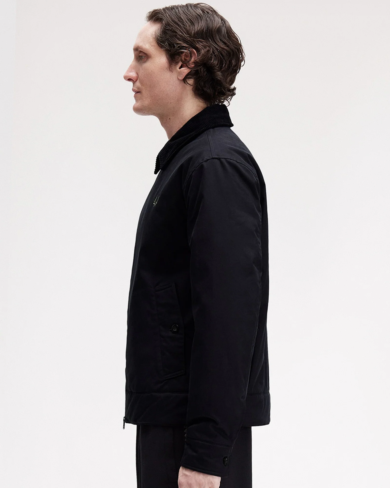 Fred Perry  Cotton Caban Jacket (Black)