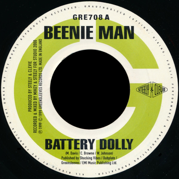 Beenie Man - Battery Dolly / Mad Cobra - Throne Face (7")