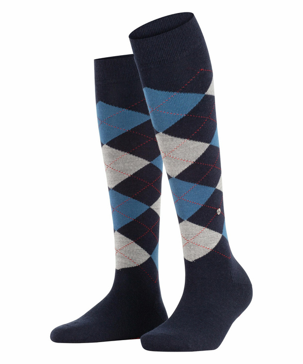 Burlington Damen-Kniestrümpfe Marylebone Dark Navy 