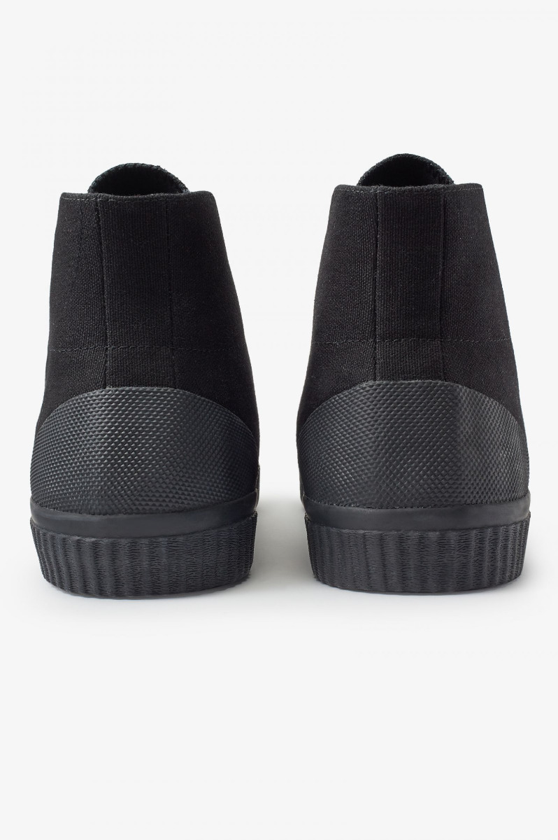 Fred Perry Hughes Mid Canvas Black/Champagne-37
