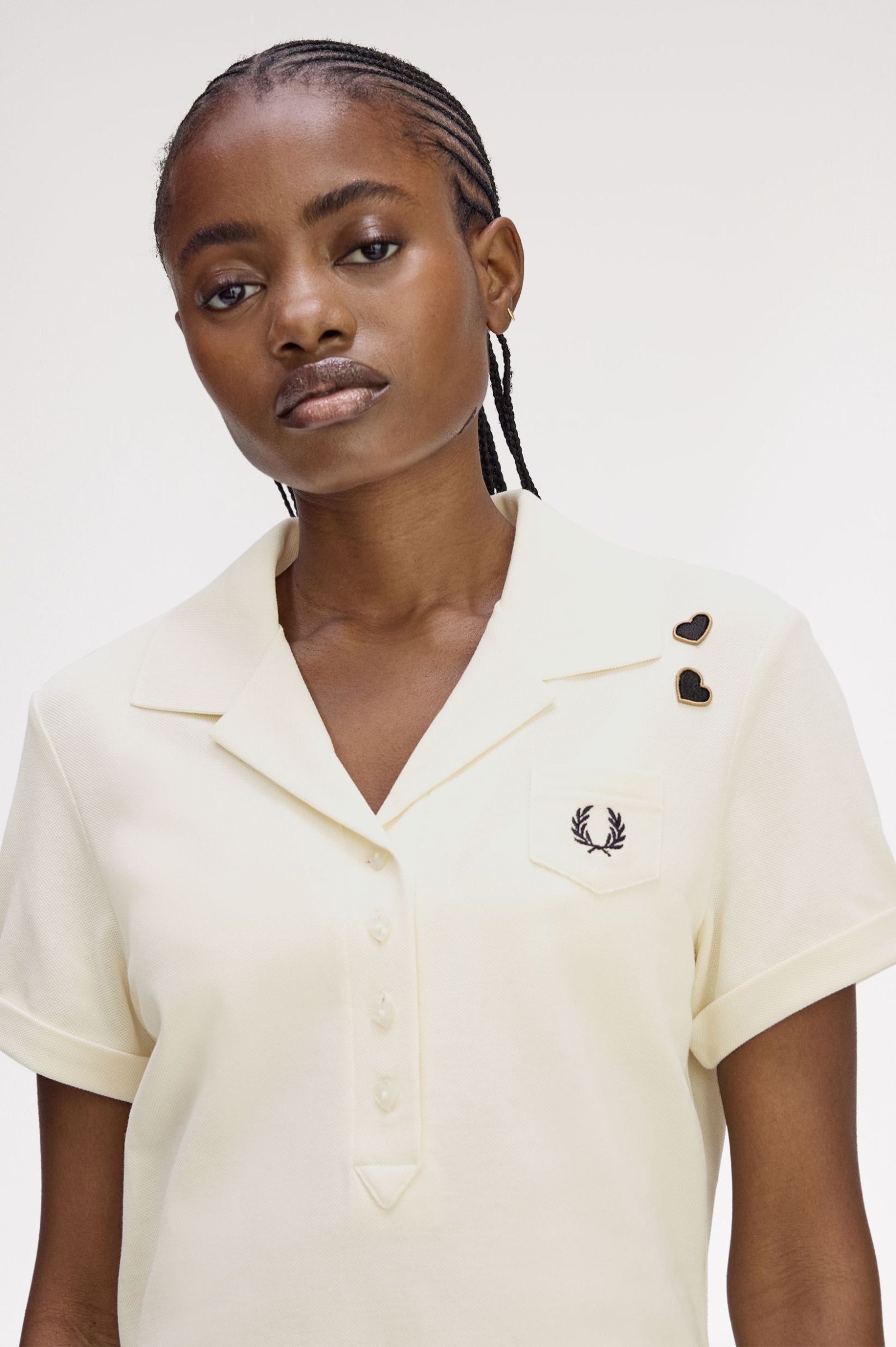 Fred Perry Pocket Detail Polo Shirt (Ecru)