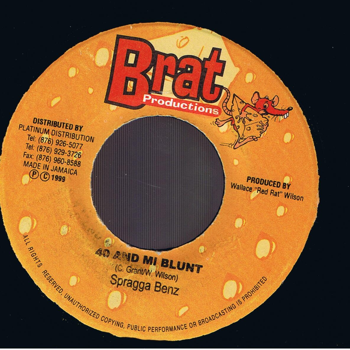 Spragga Benz - 40 And Mi Blunt / Pink Lotion (7")