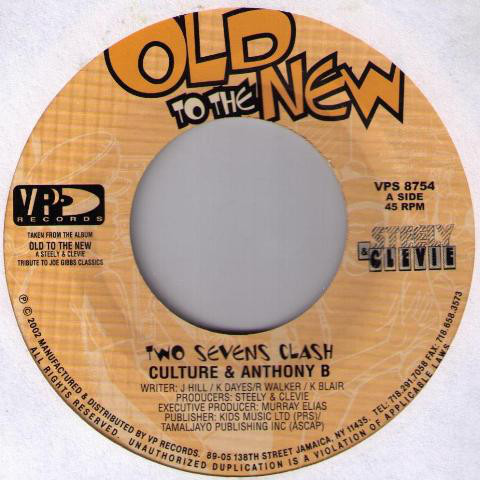 Culture & Anthony B - Two Sevens Clash / Version (7")