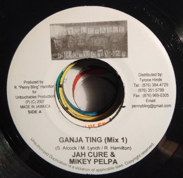 Jah Cure, Mikey Pelpa – Ganja Ting (7'')