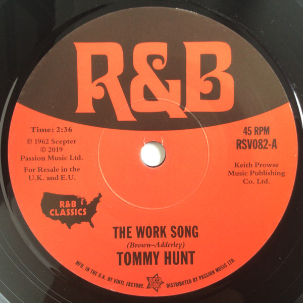 Tommy Hunt, Oscar Brown Jr. – The Work Song / Work Song (7") 