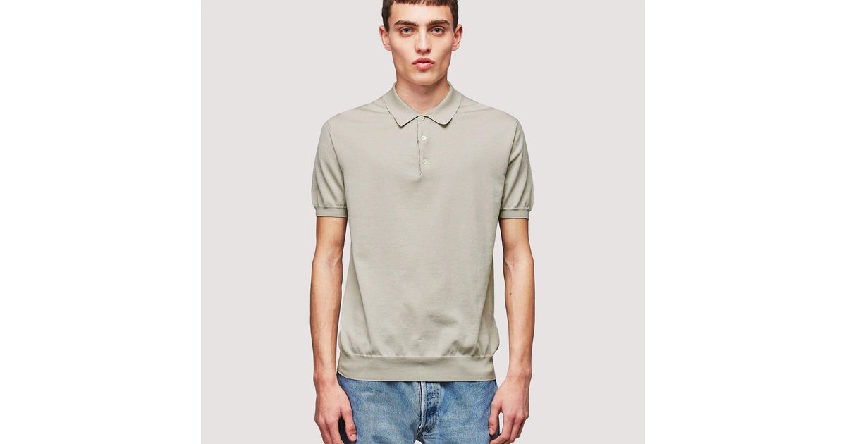 Baracuta Polo Knit Mist 1007