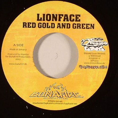 Lionface - Red Gold And Green / Mamba - Dich Allein Sehen (7")