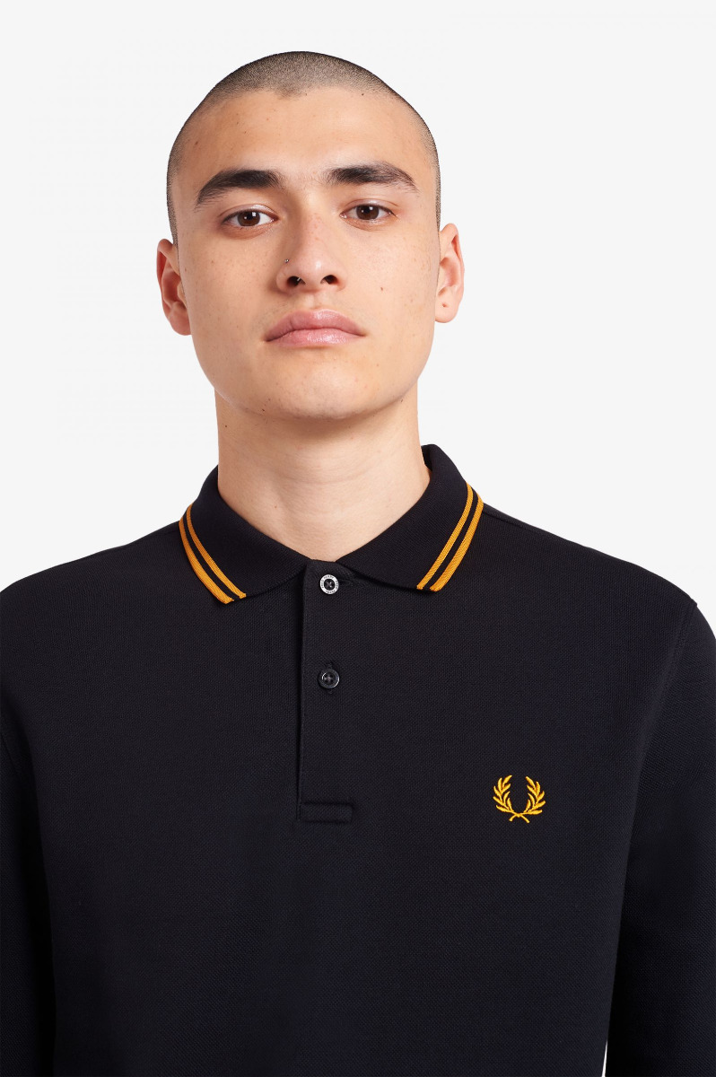 Fred Perry Pullover Fleeceback Black M9601-L