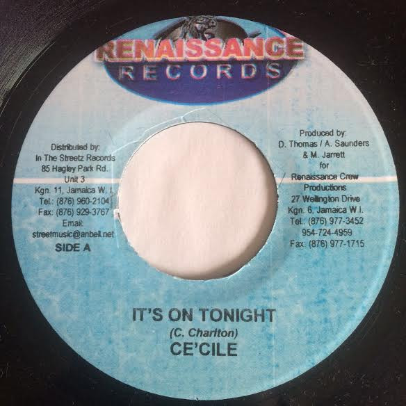 Ce'cile / Daville – It's On Tonight / Gal U A Murda (7")             