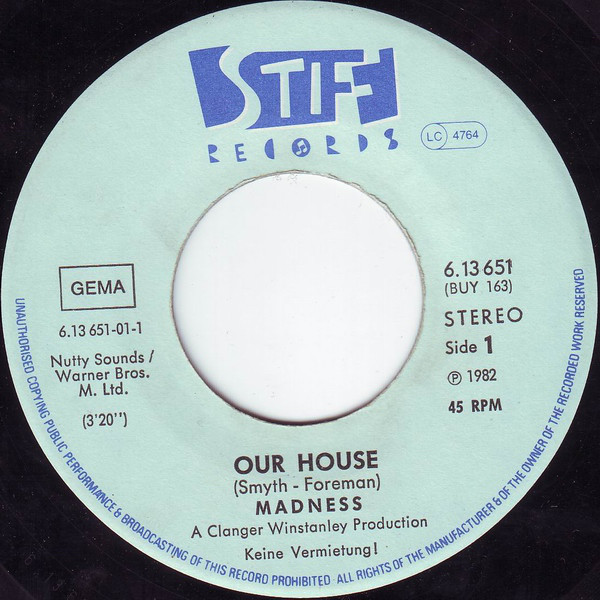 Madness - Our House / Walking With Mr. Wheeze (7")