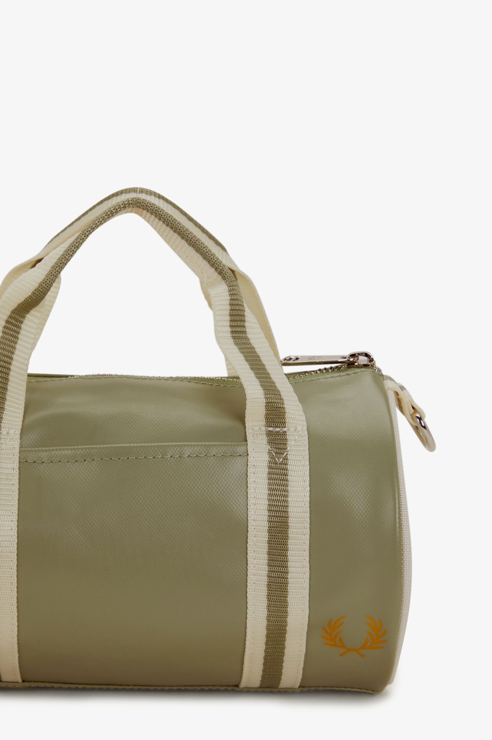 Fred Perry Classic Mini Barrel Bag in Olive Mint 