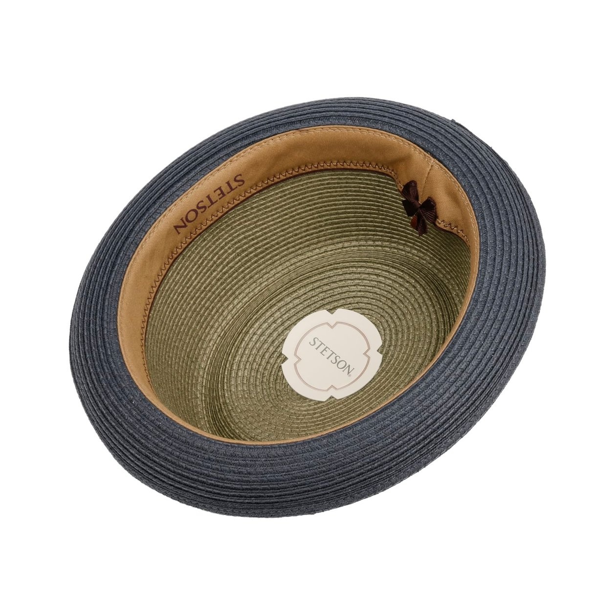 Stetson Licano Toyo Pork Pie Hat (Navy)