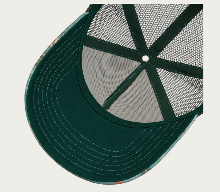 Stetson Surf Island Trucker Cap in Green-Blue