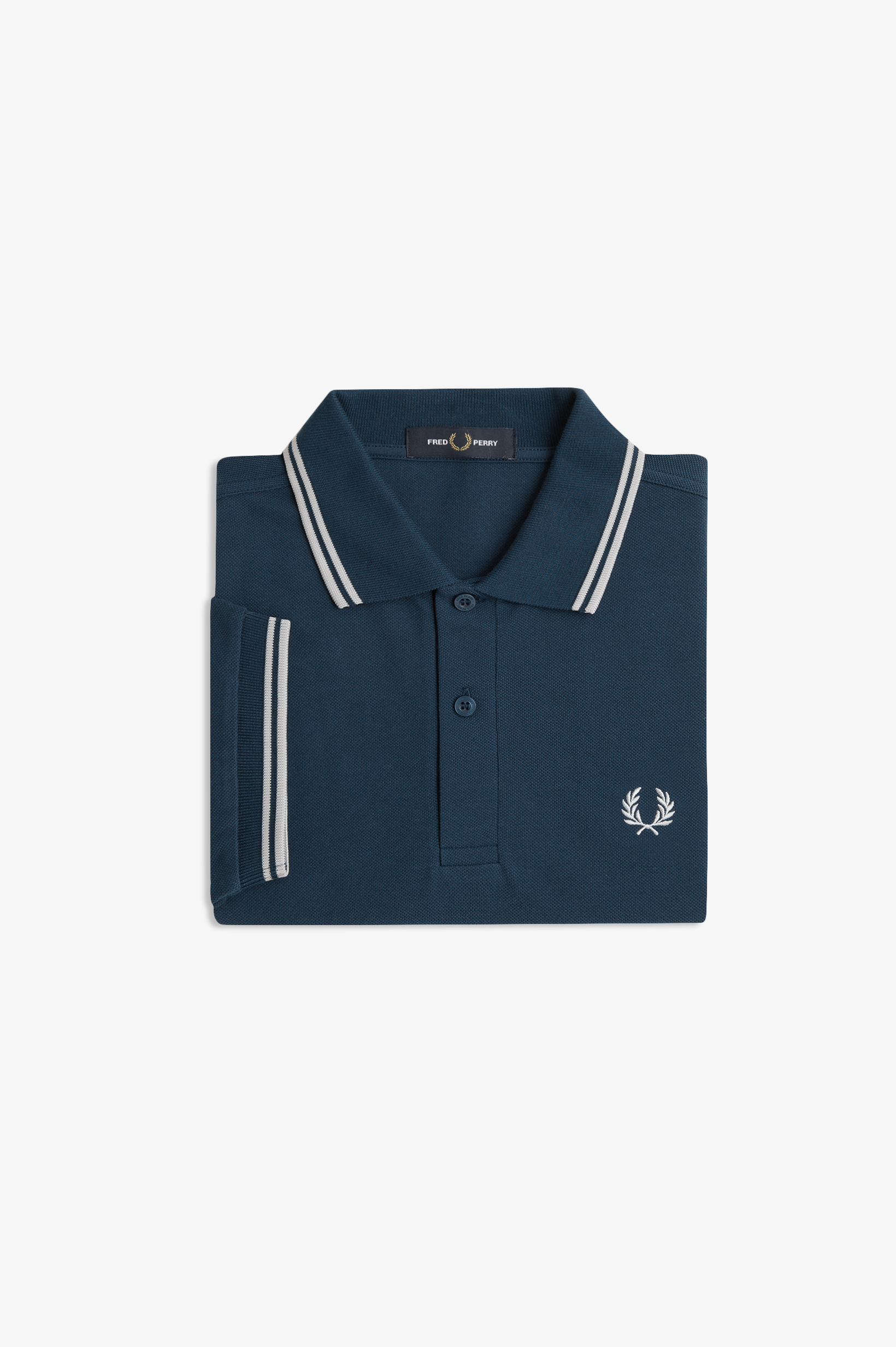 Fred Perry Twin Tipped Fred Perry Shirt (Mod Blue/Slate) 