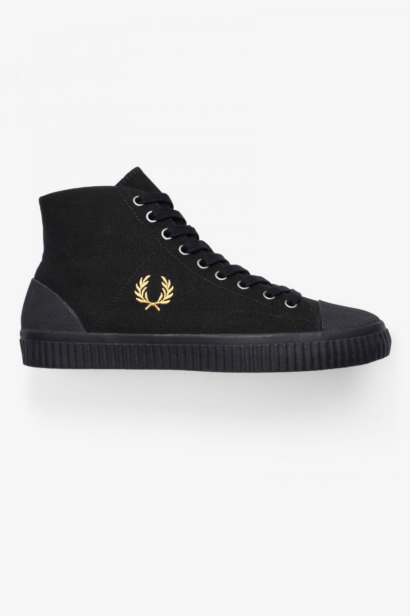 Fred Perry Hughes Mid Canvas Black/Champagne-37