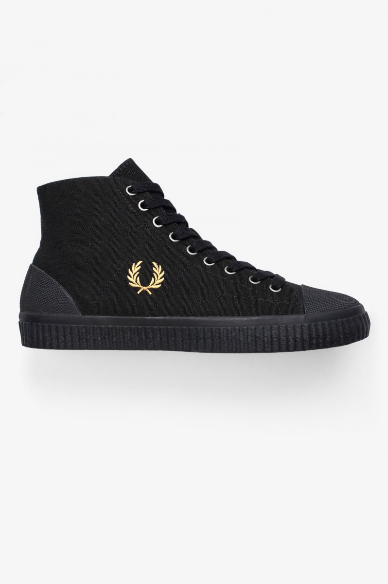 Fred Perry Hughes Mid Canvas Black/Champagne-44