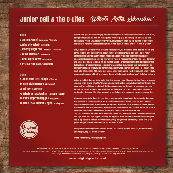 Junior Dell & The D-Lites – Whole Lotta Skankin' (LP)