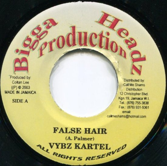 Vybz Kartel – False Hair / Hallilujah / Party Rhythm (7")     