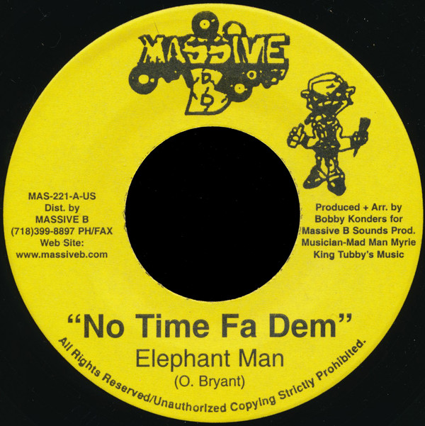 Elephant Man - No Time Fa Dem / Version (7")