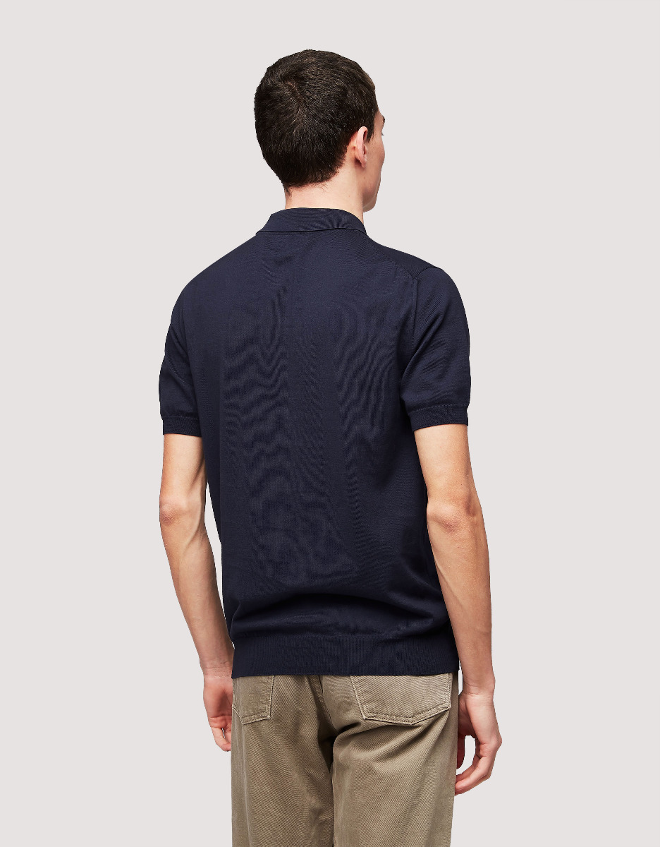 Baracuta Polo Knit Navy 309