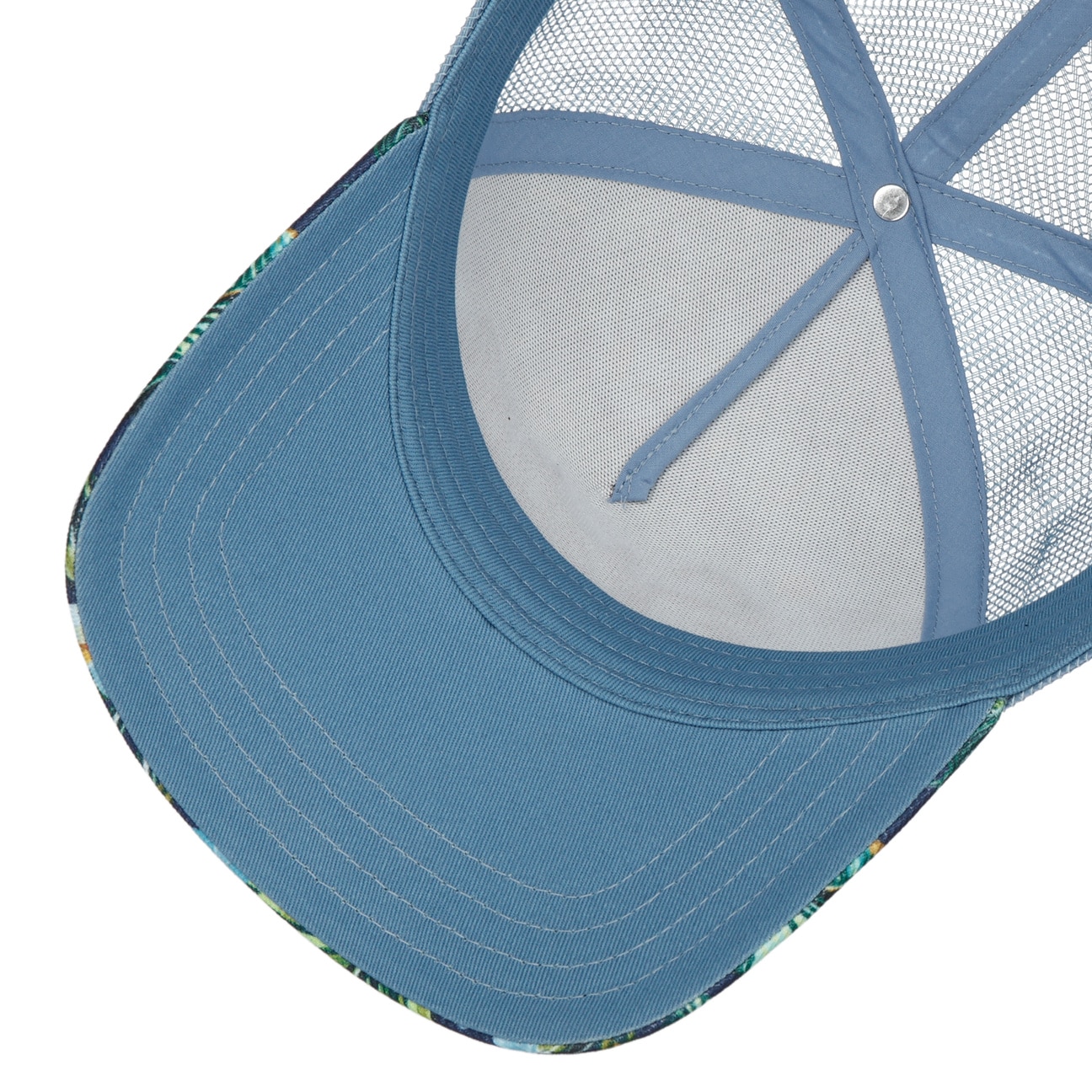 Stetson Trucker Cap Hawaii Flower (Blue)