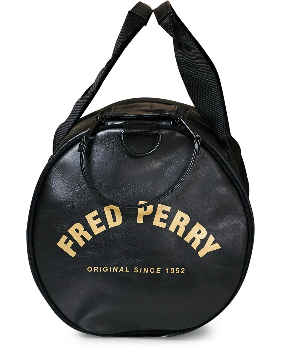 Fred Perry  Classic Barrel Bag in Black/Gold