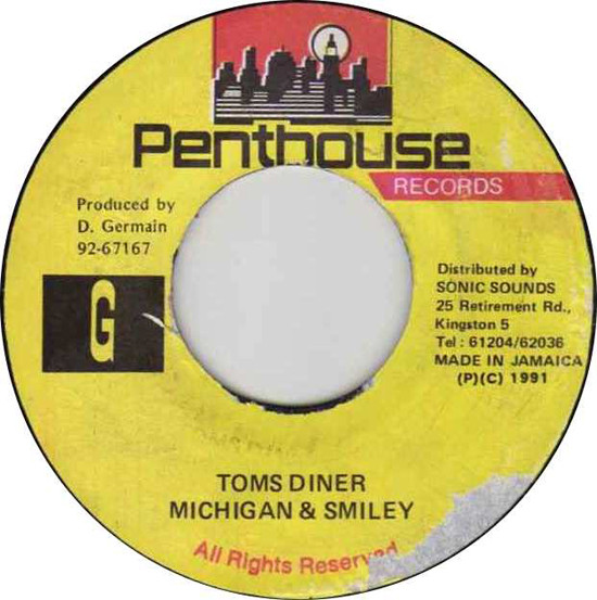 Michigan & Smiley - Toms Diner / Version (7")