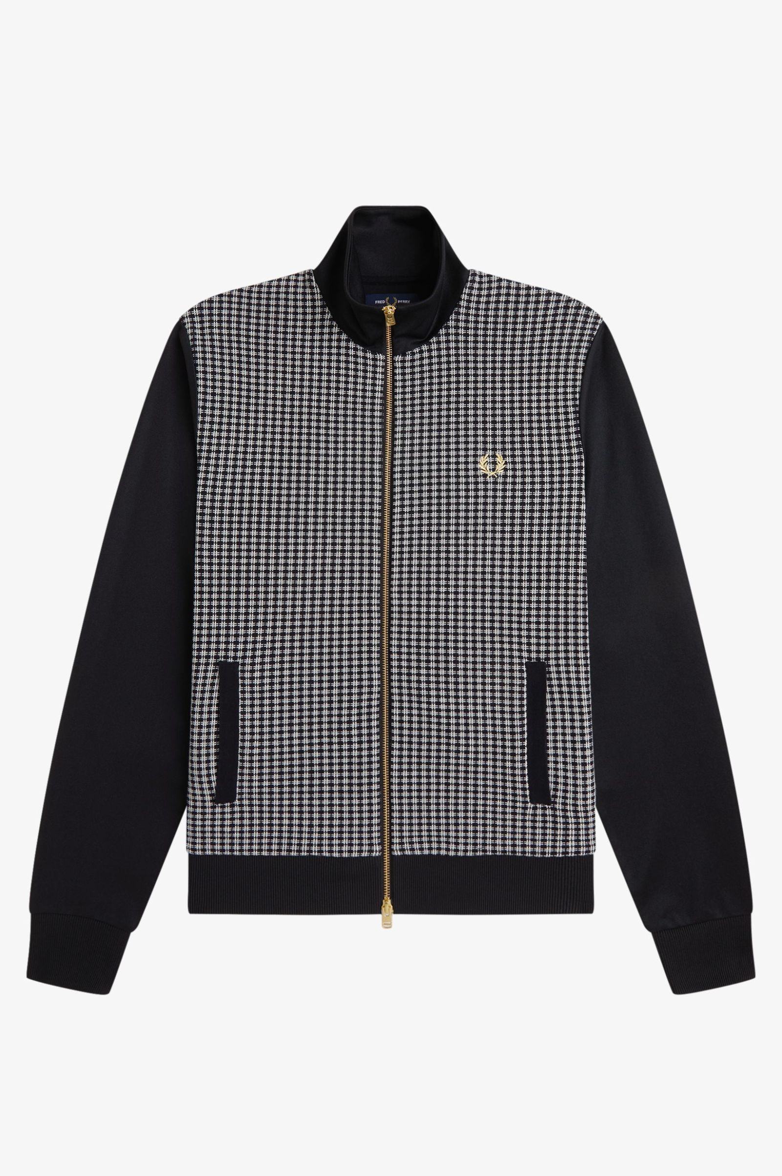 Fred Perry Knitted Front Track Jacket (Black)