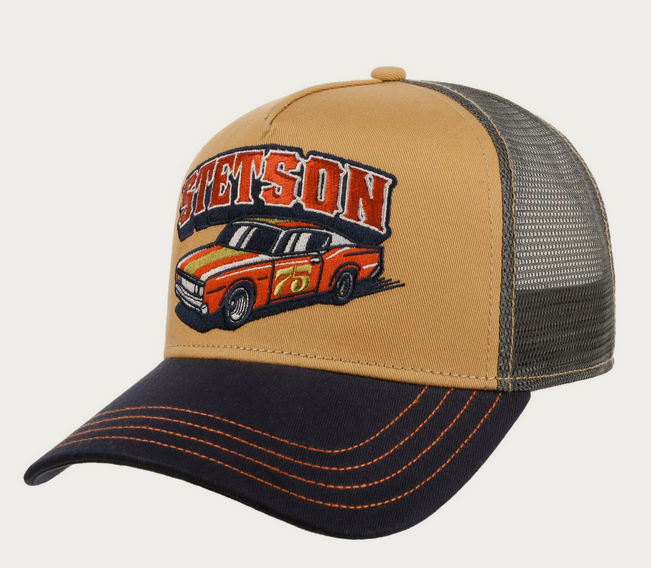 Stetson Muscle Car 75 Trucker Cap (Blue/Brown)