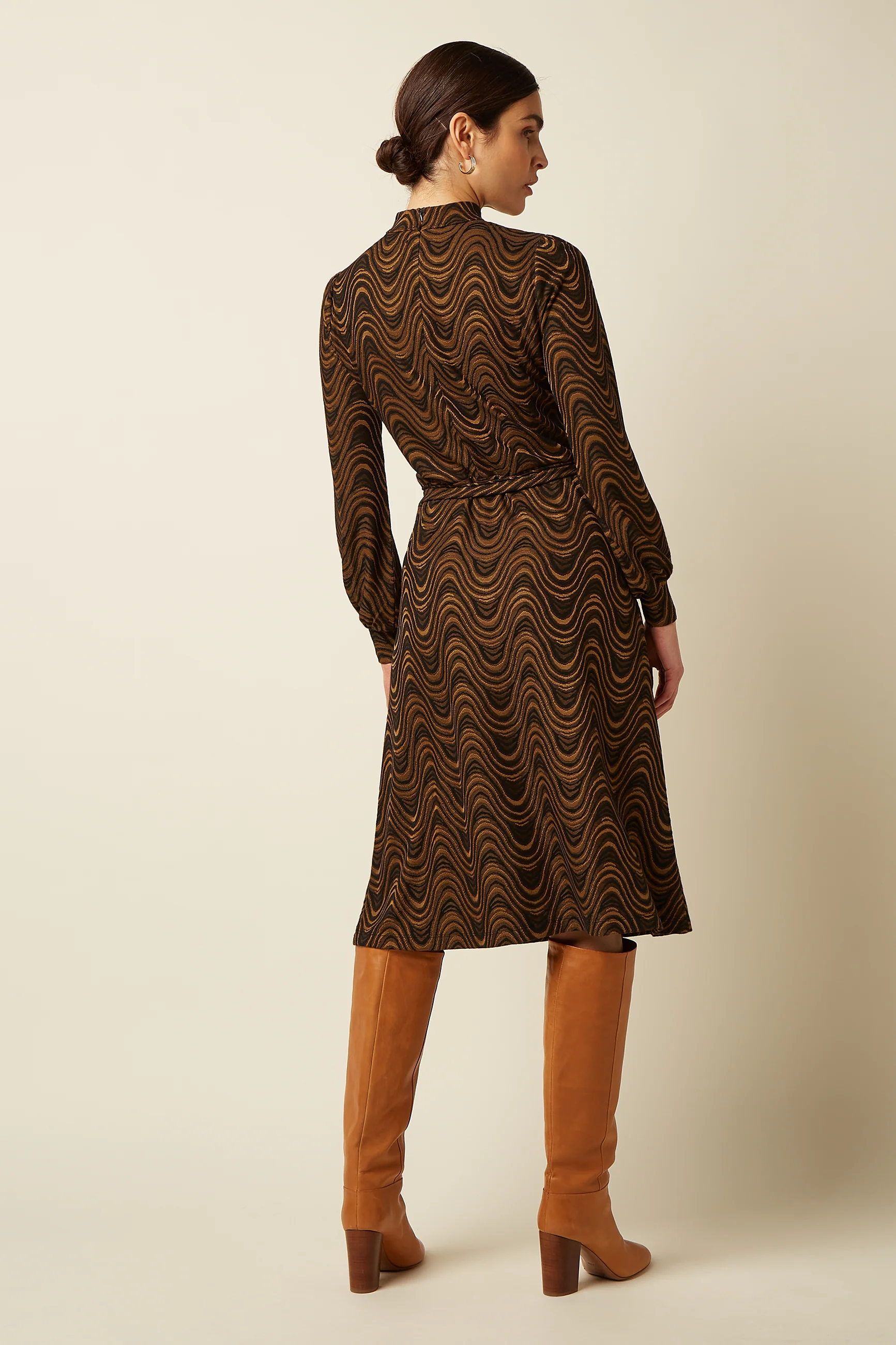 King Louie Phoebe Dress Jackie Jacquard (Black)
