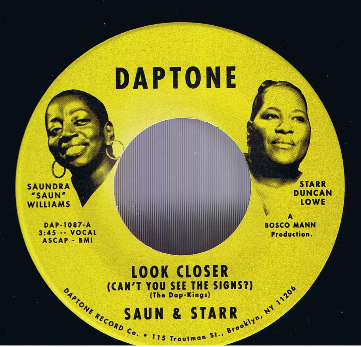 Saun & Starr - Look Closer / Saun & Starr - Blah Blah Blah (7")