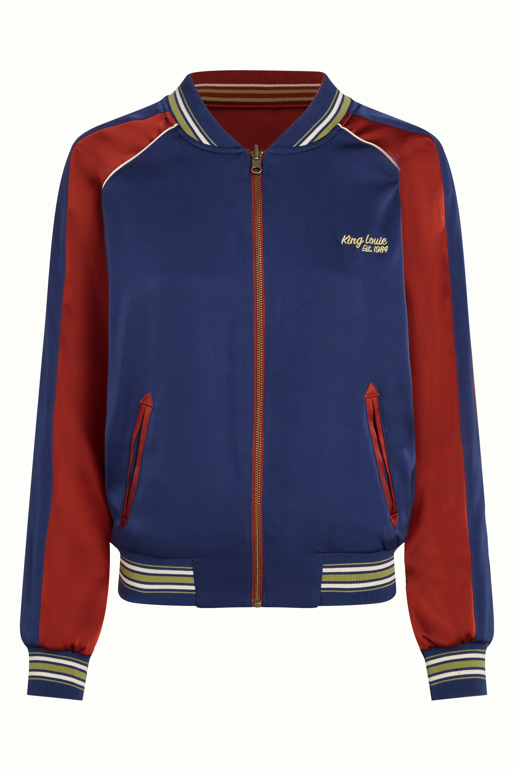 King Louie Bomber Jacket Pavonini (Rio Red)