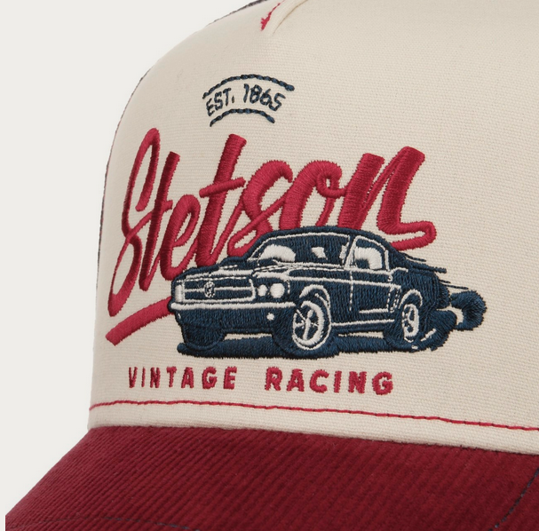 Stetson Vintage Racing Cap (Blue/Red)